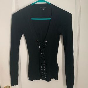 Guess deep V plunge top